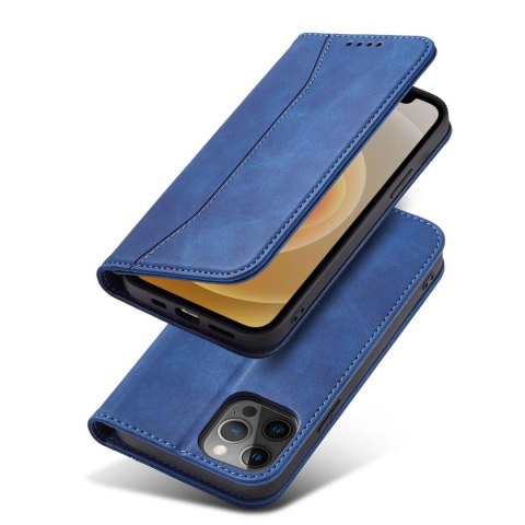Magnet Fancy Case etui do iPhone 12 Pro pokrowiec portfel na karty kartę podstawka niebieski Magnet Fancy Case etui do iPhone 12 Pro pokrowiec portfel na karty kartę podstawka niebieski