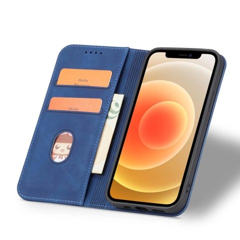 Magnet Fancy Case etui do iPhone 12 Pro pokrowiec portfel na karty kartę podstawka niebieski Magnet Fancy Case etui do iPhone 12 Pro pokrowiec portfel na karty kartę podstawka niebieski