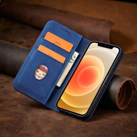 Magnet Fancy Case etui do iPhone 12 Pro pokrowiec portfel na karty kartę podstawka niebieski Magnet Fancy Case etui do iPhone 12 Pro pokrowiec portfel na karty kartę podstawka niebieski