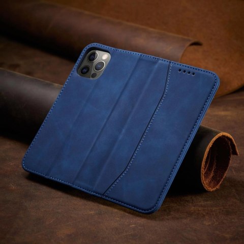Magnet Fancy Case etui do iPhone 12 Pro pokrowiec portfel na karty kartę podstawka niebieski Magnet Fancy Case etui do iPhone 12 Pro pokrowiec portfel na karty kartę podstawka niebieski