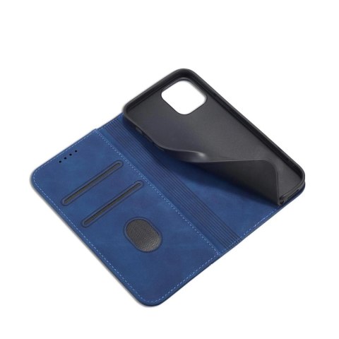 Magnet Fancy Case etui do iPhone 12 Pro pokrowiec portfel na karty kartę podstawka niebieski Magnet Fancy Case etui do iPhone 12 Pro pokrowiec portfel na karty kartę podstawka niebieski