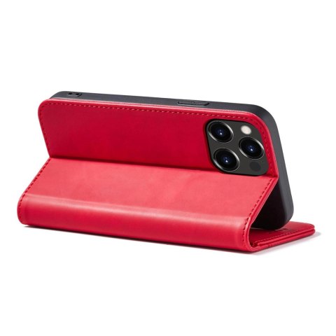 Magnet Fancy Case etui do iPhone 13 Pro Max pokrowiec portfel na karty kartę podstawka czerwony Magnet Fancy Case etui do iPhone 13 Pro Max pokrowiec portfel na karty kartę podstawka czerwony