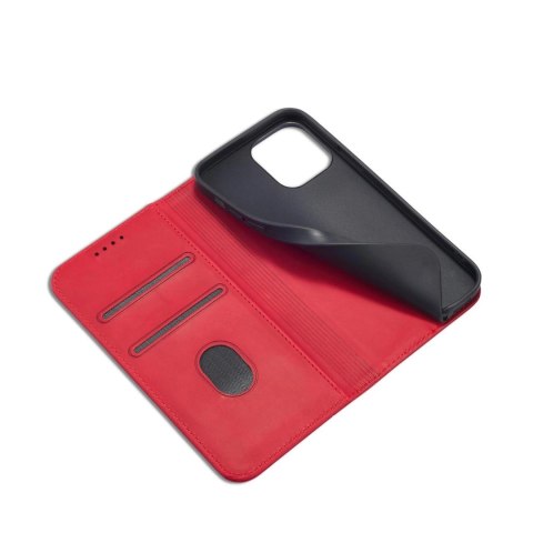 Magnet Fancy Case etui do iPhone 13 Pro pokrowiec portfel na karty kartę podstawka czerwony Magnet Fancy Case etui do iPhone 13 Pro pokrowiec portfel na karty kartę podstawka czerwony
