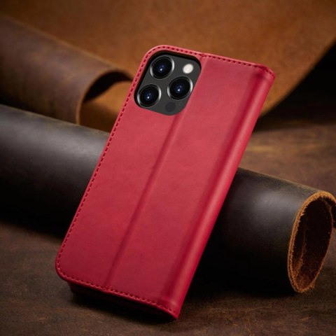 Magnet Fancy Case etui do iPhone 13 Pro pokrowiec portfel na karty kartę podstawka czerwony Magnet Fancy Case etui do iPhone 13 Pro pokrowiec portfel na karty kartę podstawka czerwony