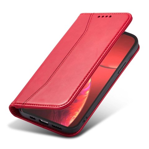 Magnet Fancy Case etui do iPhone 13 Pro pokrowiec portfel na karty kartę podstawka czerwony Magnet Fancy Case etui do iPhone 13 Pro pokrowiec portfel na karty kartę podstawka czerwony