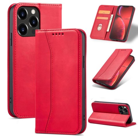Magnet Fancy Case etui do iPhone 13 Pro pokrowiec portfel na karty kartę podstawka czerwony Magnet Fancy Case etui do iPhone 13 Pro pokrowiec portfel na karty kartę podstawka czerwony