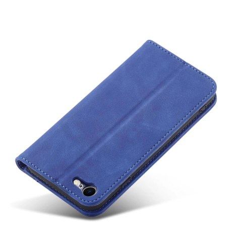 Magnet Fancy Case etui do iPhone SE 2022 / SE 2020 / iPhone 8 / iPhone 7 pokrowiec portfel na karty kartę podstawka niebieski Magnet Fancy Case etui do iPhone SE 2022 / SE 2020 / iPhone 8 / iPhone 7 pokrowiec portfel na karty kartę podstawka niebieski