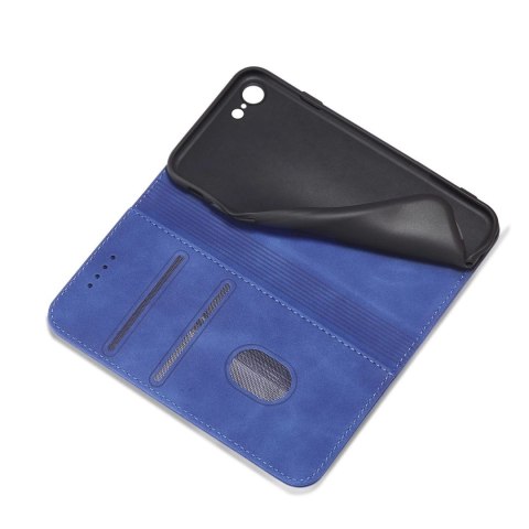 Magnet Fancy Case etui do iPhone SE 2022 / SE 2020 / iPhone 8 / iPhone 7 pokrowiec portfel na karty kartę podstawka niebieski Magnet Fancy Case etui do iPhone SE 2022 / SE 2020 / iPhone 8 / iPhone 7 pokrowiec portfel na karty kartę podstawka niebieski