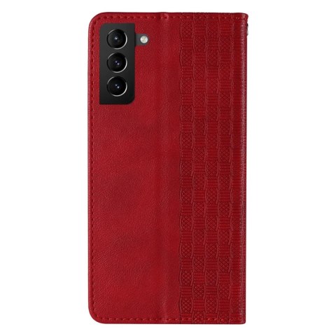 Magnet Strap Case etui do Samsung Galaxy S22+ (S22 Plus) pokrowiec portfel + mini smycz zawieszka czerwony Magnet Strap Case etui do Samsung Galaxy S22+ (S22 Plus) pokrowiec portfel + mini smycz zawieszka czerwony