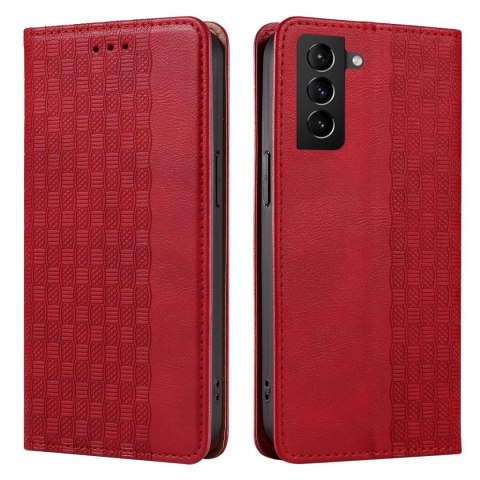 Magnet Strap Case etui do Samsung Galaxy S22+ (S22 Plus) pokrowiec portfel + mini smycz zawieszka czerwony Magnet Strap Case etui do Samsung Galaxy S22+ (S22 Plus) pokrowiec portfel + mini smycz zawieszka czerwony