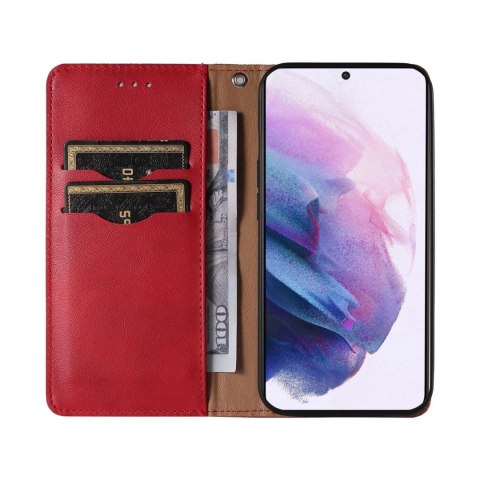 Magnet Strap Case etui do Samsung Galaxy S22+ (S22 Plus) pokrowiec portfel + mini smycz zawieszka czerwony Magnet Strap Case etui do Samsung Galaxy S22+ (S22 Plus) pokrowiec portfel + mini smycz zawieszka czerwony