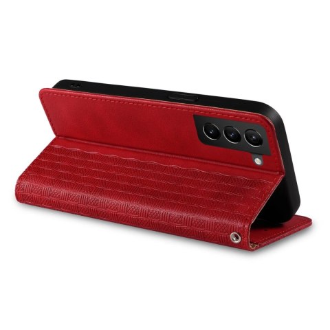 Magnet Strap Case etui do Samsung Galaxy S22+ (S22 Plus) pokrowiec portfel + mini smycz zawieszka czerwony Magnet Strap Case etui do Samsung Galaxy S22+ (S22 Plus) pokrowiec portfel + mini smycz zawieszka czerwony