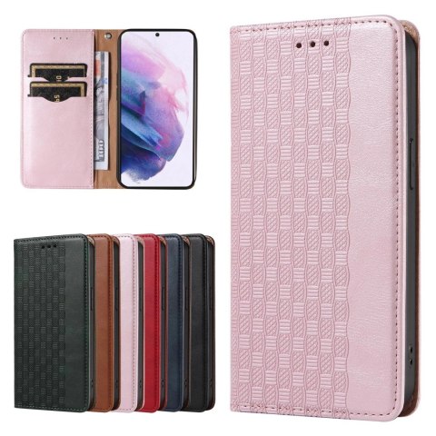 Magnet Strap Case etui do Samsung Galaxy S22 Ultra pokrowiec portfel + mini smycz zawieszka różowy Magnet Strap Case etui do Samsung Galaxy S22 Ultra pokrowiec portfel + mini smycz zawieszka różowy