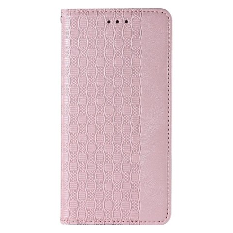 Magnet Strap Case etui do Samsung Galaxy S22 Ultra pokrowiec portfel + mini smycz zawieszka różowy Magnet Strap Case etui do Samsung Galaxy S22 Ultra pokrowiec portfel + mini smycz zawieszka różowy