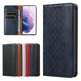 Magnet Strap Case etui do Samsung Galaxy S22 pokrowiec portfel + mini smycz zawieszka niebieski