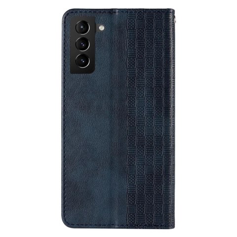 Magnet Strap Case etui do Samsung Galaxy S22 pokrowiec portfel + mini smycz zawieszka niebieski Magnet Strap Case etui do Samsung Galaxy S22 pokrowiec portfel + mini smycz zawieszka niebieski