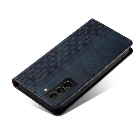 Magnet Strap Case etui do Samsung Galaxy S22 pokrowiec portfel + mini smycz zawieszka niebieski Magnet Strap Case etui do Samsung Galaxy S22 pokrowiec portfel + mini smycz zawieszka niebieski
