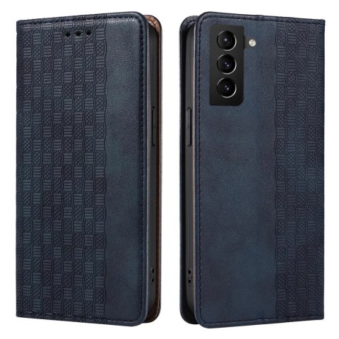 Magnet Strap Case etui do Samsung Galaxy S22 pokrowiec portfel + mini smycz zawieszka niebieski Magnet Strap Case etui do Samsung Galaxy S22 pokrowiec portfel + mini smycz zawieszka niebieski