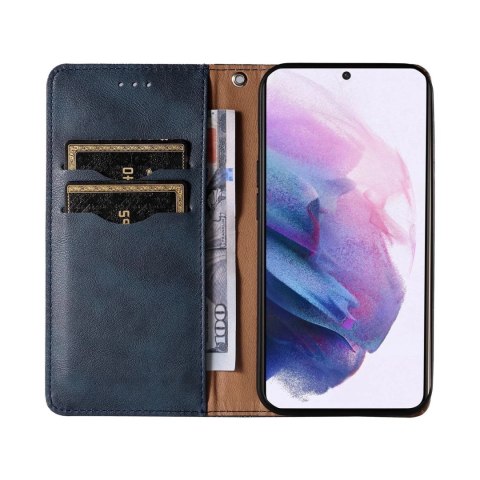Magnet Strap Case etui do Samsung Galaxy S22 pokrowiec portfel + mini smycz zawieszka niebieski Magnet Strap Case etui do Samsung Galaxy S22 pokrowiec portfel + mini smycz zawieszka niebieski