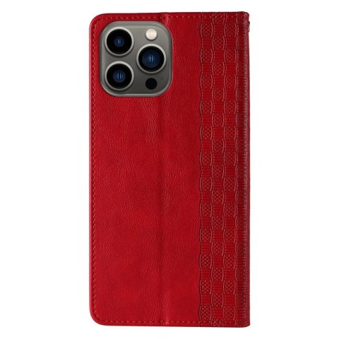 Magnet Strap Case etui do iPhone 12 Pro pokrowiec portfel + mini smycz zawieszka czerwony Magnet Strap Case etui do iPhone 12 Pro pokrowiec portfel + mini smycz zawieszka czerwony