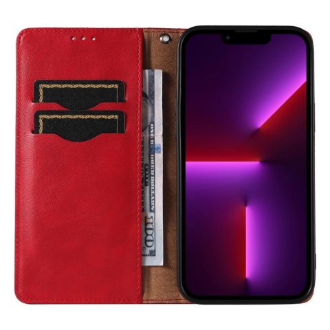 Magnet Strap Case etui do iPhone 12 Pro pokrowiec portfel + mini smycz zawieszka czerwony Magnet Strap Case etui do iPhone 12 Pro pokrowiec portfel + mini smycz zawieszka czerwony