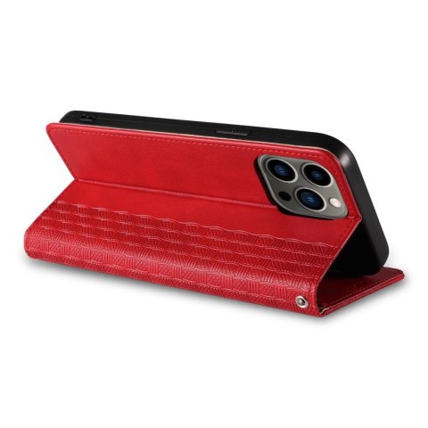 Magnet Strap Case etui do iPhone 12 Pro pokrowiec portfel + mini smycz zawieszka czerwony Magnet Strap Case etui do iPhone 12 Pro pokrowiec portfel + mini smycz zawieszka czerwony