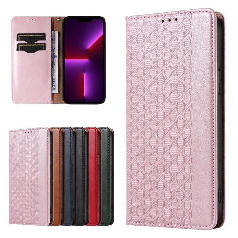 Magnet Strap Case etui do iPhone 12 Pro pokrowiec portfel + mini smycz zawieszka różowy Magnet Strap Case etui do iPhone 12 Pro pokrowiec portfel + mini smycz zawieszka różowy