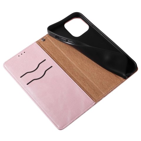 Magnet Strap Case etui do iPhone 12 Pro pokrowiec portfel + mini smycz zawieszka różowy Magnet Strap Case etui do iPhone 12 Pro pokrowiec portfel + mini smycz zawieszka różowy