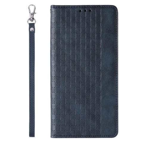Magnet Strap Case etui do iPhone 13 mini pokrowiec portfel + mini smycz zawieszka niebieski Magnet Strap Case etui do iPhone 13 mini pokrowiec portfel + mini smycz zawieszka niebieski
