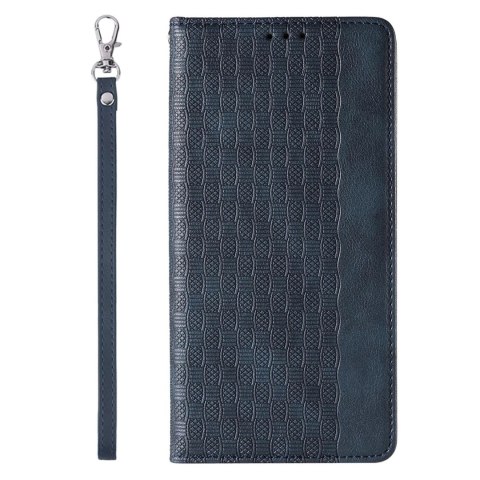 Magnet Strap Case etui do iPhone 13 pokrowiec portfel + mini smycz zawieszka niebieski Magnet Strap Case etui do iPhone 13 pokrowiec portfel + mini smycz zawieszka niebieski