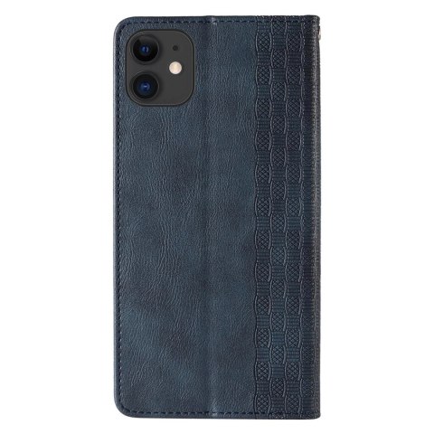 Magnet Strap Case etui do iPhone 13 pokrowiec portfel + mini smycz zawieszka niebieski Magnet Strap Case etui do iPhone 13 pokrowiec portfel + mini smycz zawieszka niebieski