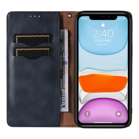 Magnet Strap Case etui do iPhone 13 pokrowiec portfel + mini smycz zawieszka niebieski Magnet Strap Case etui do iPhone 13 pokrowiec portfel + mini smycz zawieszka niebieski