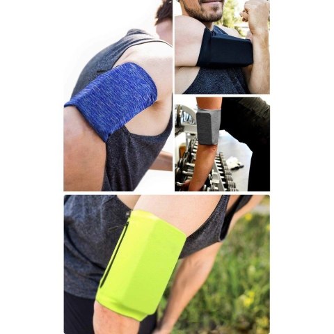 Armband do biegania opaska na ramię na telefon L niebieska Armband do biegania opaska na ramię na telefon L niebieska