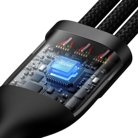 Baseus Flash Series II kabel USB Typ C - USB Typ C / Lightning / micro USB 100 W 1,5 m czarny (CASS030201) Baseus Flash Series II kabel USB Typ C - USB Typ C / Lightning / micro USB 100 W 1,5 m czarny (CASS030201)