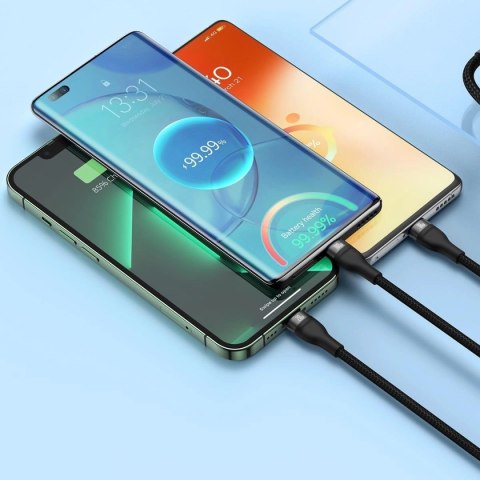 Baseus Flash Series II kabel USB Typ C - USB Typ C / Lightning / micro USB 100 W 1,5 m czarny (CASS030201) Baseus Flash Series II kabel USB Typ C - USB Typ C / Lightning / micro USB 100 W 1,5 m czarny (CASS030201)