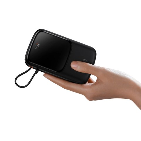 Baseus Qpow powerbank 10000mAh wbudowany kabel USB Typu C 22.5W Quick Charge SCP AFC FCP biały (PPQD020102) Baseus Qpow powerbank 10000mAh wbudowany kabel USB Typu C 22.5W Quick Charge SCP AFC FCP biały (PPQD020102)