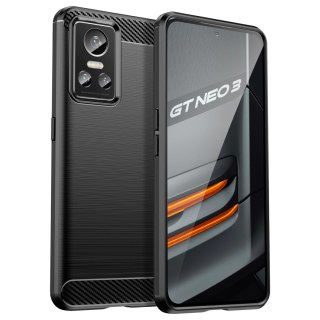 Carbon Case elastyczne etui pokrowiec Realme GT Neo 3 czarny