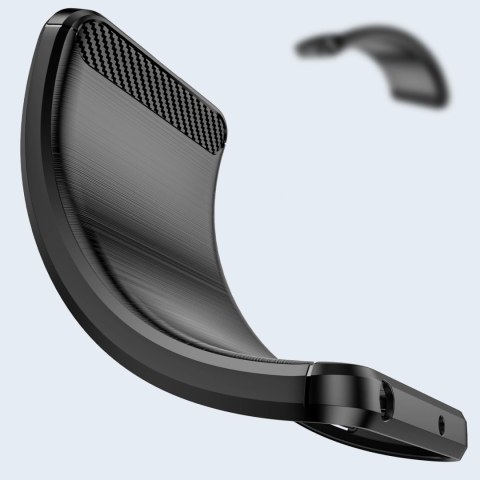 Carbon Case elastyczne etui pokrowiec Realme GT Neo 3 czarny Carbon Case elastyczne etui pokrowiec Realme GT Neo 3 czarny