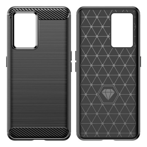Carbon Case elastyczne etui pokrowiec Realme GT Neo 3 czarny Carbon Case elastyczne etui pokrowiec Realme GT Neo 3 czarny
