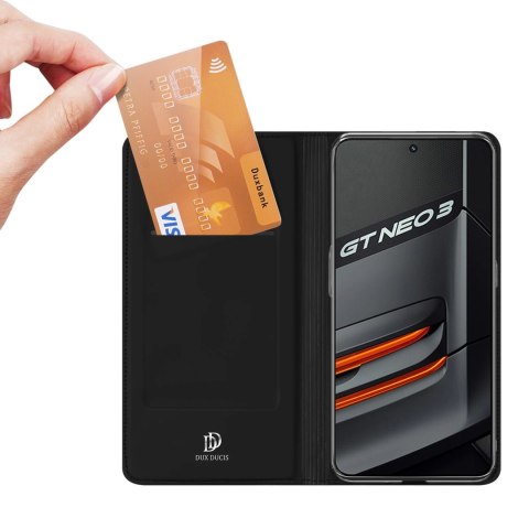 Dux Ducis Skin Pro kabura etui pokrowiec z klapką Realme GT Neo 3 czarny Dux Ducis Skin Pro kabura etui pokrowiec z klapką Realme GT Neo 3 czarny