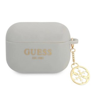 Etui Guess Silicone Charm 4G Collection na AirPods Pro - szare