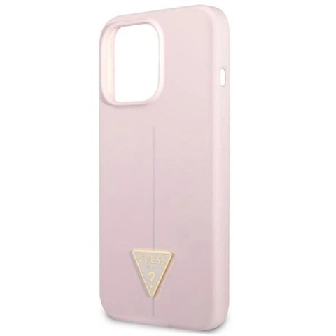 Etui Guess Silicone Triangle na iPhone 13 Pro Max - fioletowe