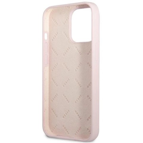 Etui Guess Silicone Triangle na iPhone 13 Pro Max - fioletowe