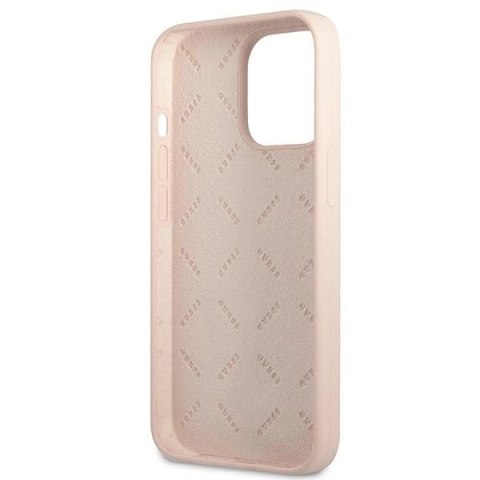 Etui Guess Silicone Triangle na iPhone 13 Pro / iPhone 13 - różowe