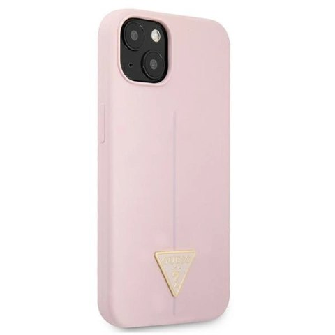 Etui Guess Silicone Triangle na iPhone 13 - fioletowe