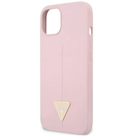 Etui Guess Silicone Triangle na iPhone 13 - fioletowe