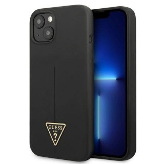 Etui Guess Silicone Triangle na iPhone 13 mini - czarne