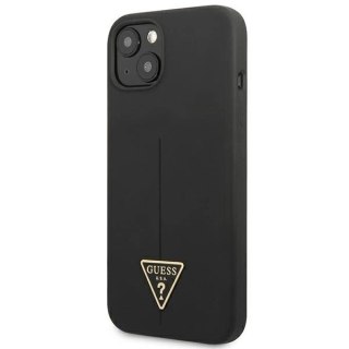Etui Guess Silicone Triangle na iPhone 13 mini - czarne