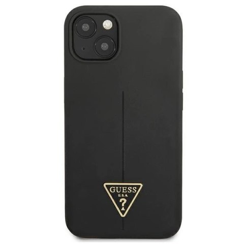 Etui Guess Silicone Triangle na iPhone 13 mini - czarne