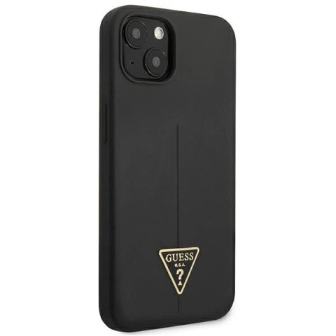 Etui Guess Silicone Triangle na iPhone 13 mini - czarne
